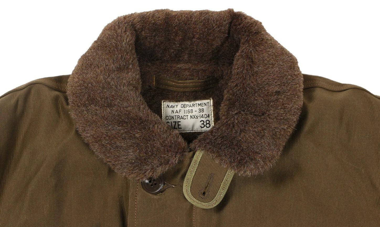 FREEWHEELERS NAVY DEPARTMENT JACKET DECK ZIP TYPE N-1 "Construction Battalion"